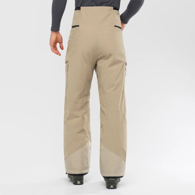 Khaki Salomon Gravity Gore Tex Men's Ski Pants | IE LW6589